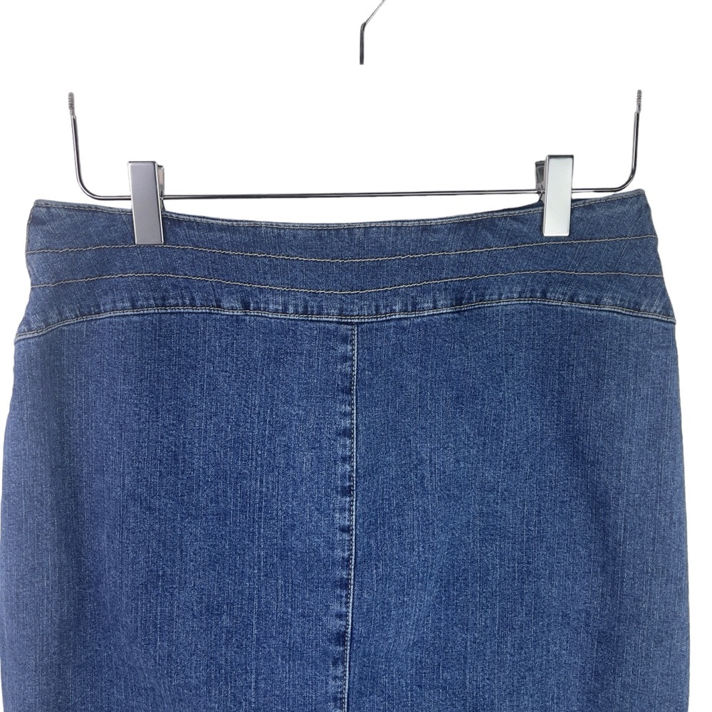 L.A. Blues Vintage Y2K 90s Zip Front Denim Jean Skirt Grunge Streetwear Size 10 - Picture 7 of 14